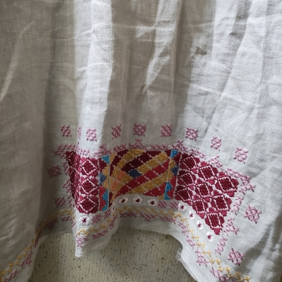 Johnny Was Boho Kimono Cardigan XL Aztec Embroidered Beige JW Los Angeles Clean - Picture 11 of 14